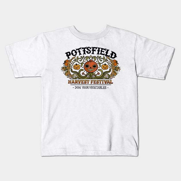 Pottsfield Harvest Festival Kids T-Shirt by ariolaedris